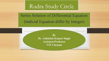 Series Solution of Diff. Equations about Regular Singular Point || Roots differ by  integers