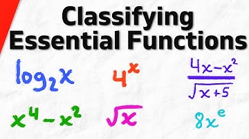 Classifying Essential Functions (Algebraic, Polynomial, Rational, etc. ...) | Calculus 1 Exercises