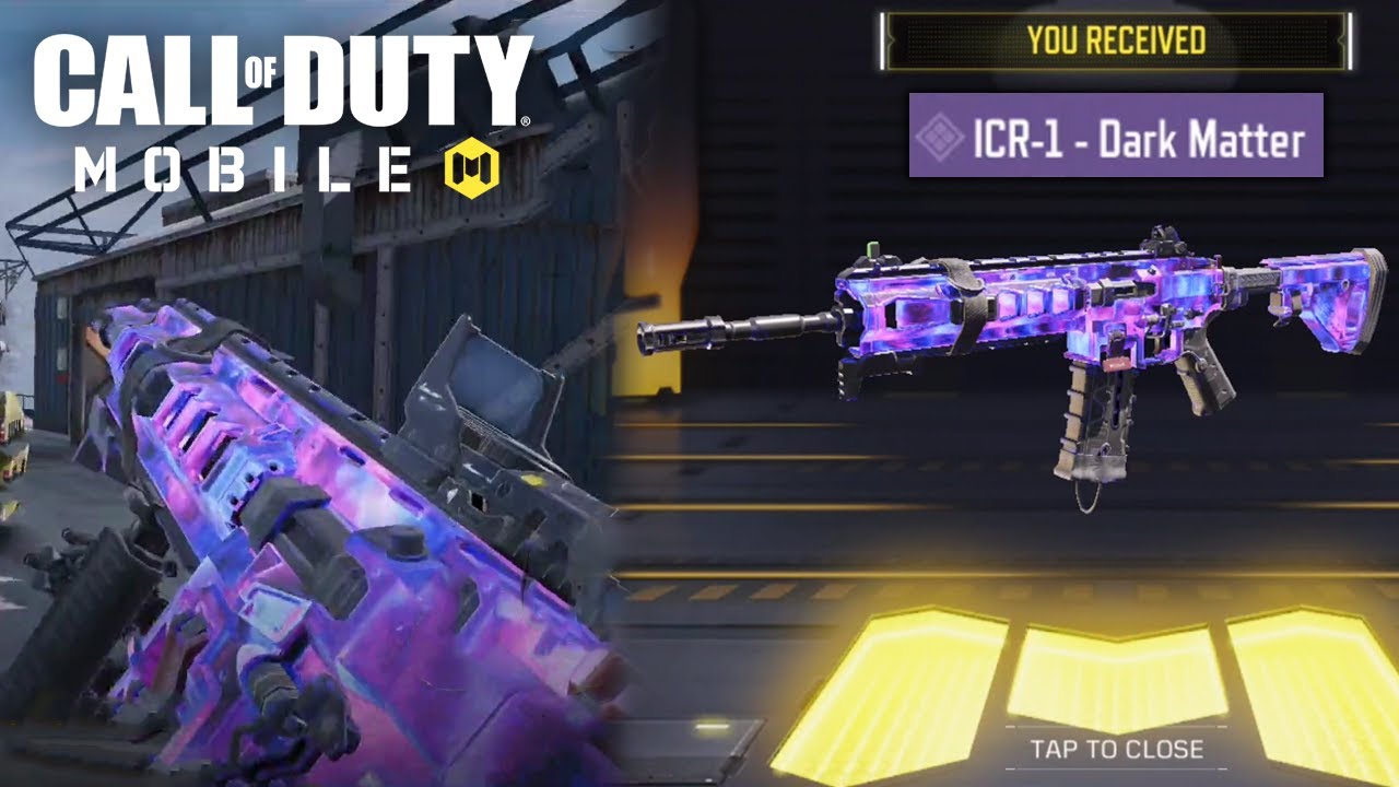 New Gun Icr 1 Dark Matter Gameplay Call Of Duty Mobile Youtube