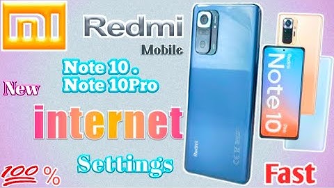 Redmi Note10 and Note10 pro new internet settings | Redmi mobile internet connection problems solved