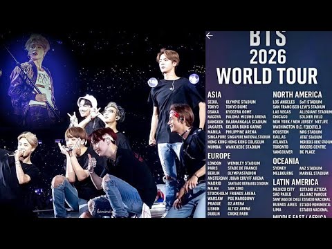 تم الإعلان عن جولة BTS العالمية لعام 2026 يعود جيمين بمفاجأة ستترك الآرمي بلا كلام