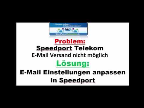 Email senden nicht möglich mit Speedport Telekom und Lösung