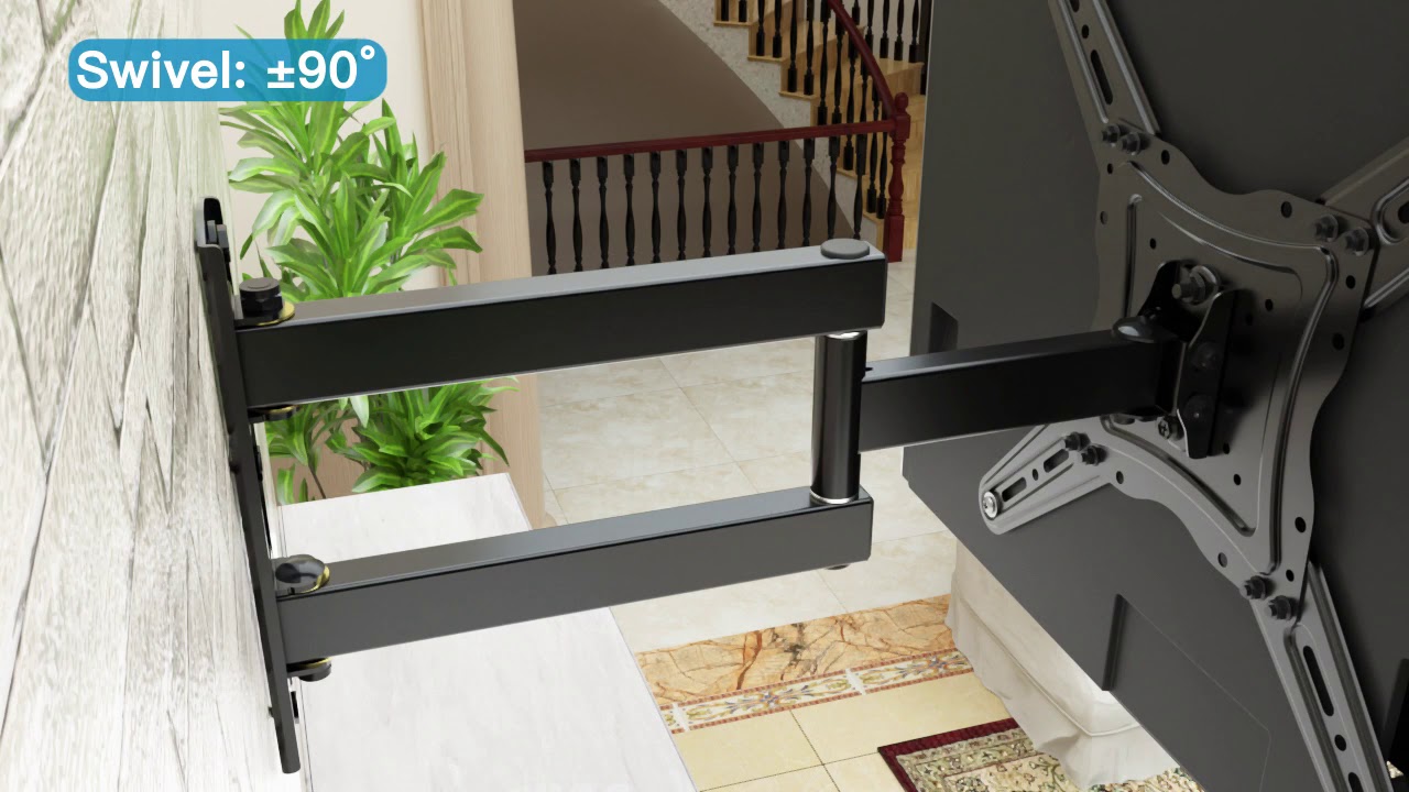 PIMF7 Full Motion TV Wall Mount Bracket Fits Most 2655 Inch Flat