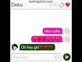 Deku x mina (no ochako)