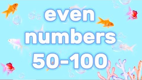 Skip Counting Numbers by 2 – Count the Even Numbers from 50 to 100 – Math Lessons for Kids