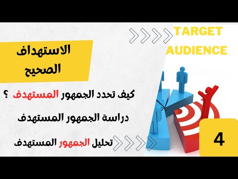 تحديد الجمهور المستهدف و دراسة الجمهور المستهدف