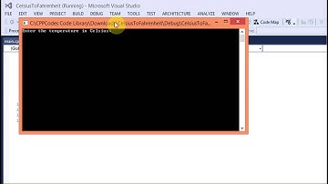 Celsius To Fahrenheit Converter C++ Code (Visual Studio)