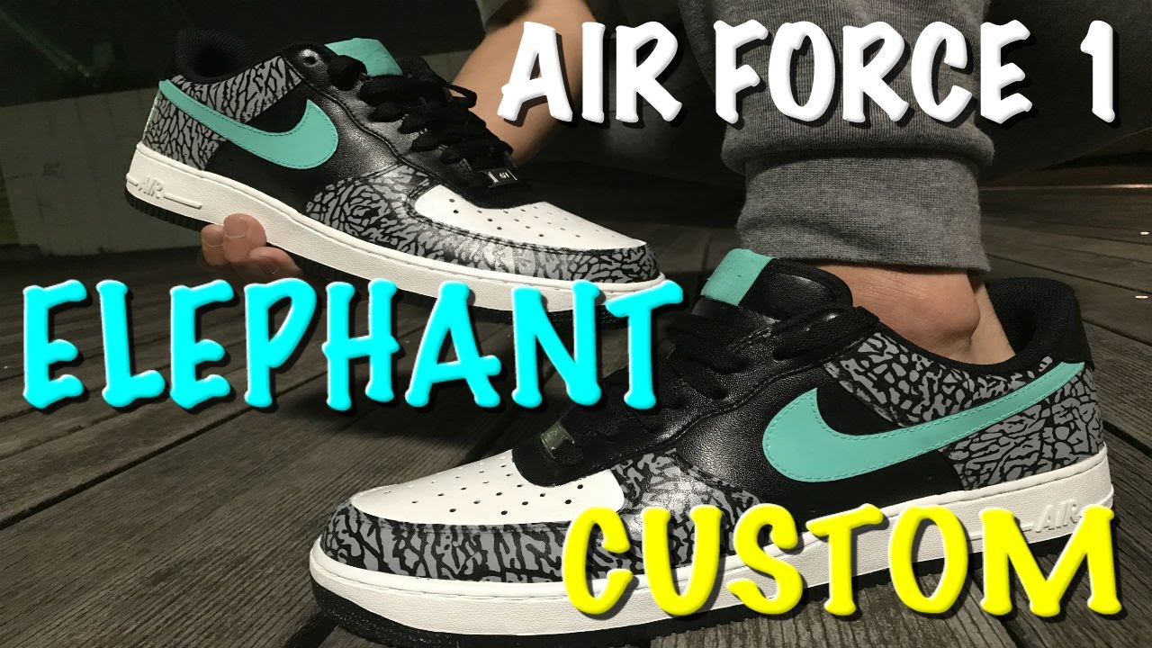 How To AIR FORCE 1 Elephant Custom 