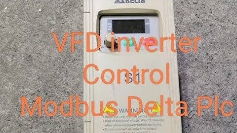 Control Delta VFD inverter With Delta PLC on Modbus. Using WPLSoft Wizard