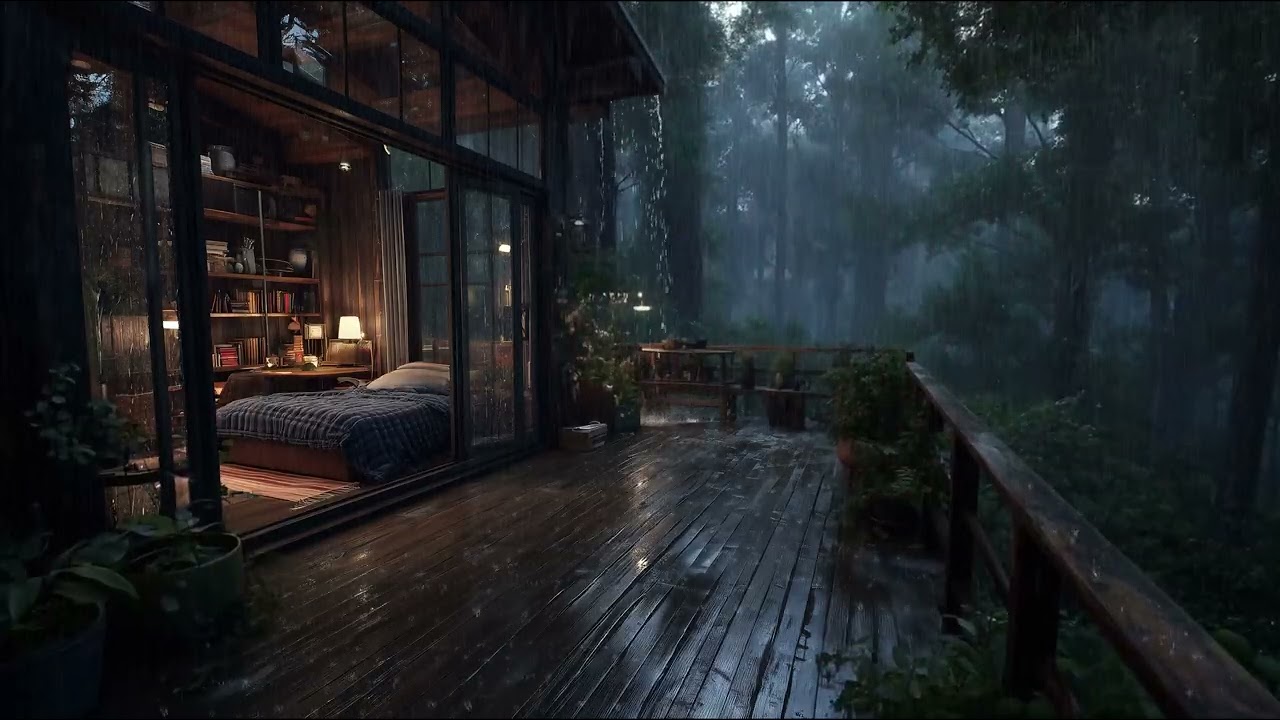 Пусть лесной дождь поможет вам уснуть | Снятие стресса и глубокий отдых