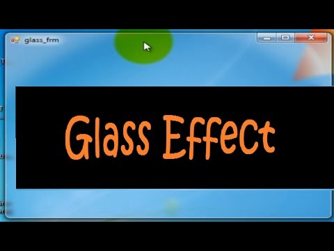 فيجول بيزيك Visual Basic Glass In Arabic