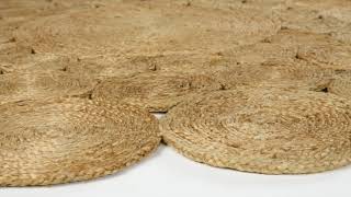 Natural Jute Orbital Indoor Area Rug