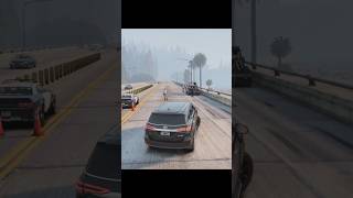 🚨🚔I Got Pulled Over On A Highway And ........ 😰 | GTA V | Realistic graphics #gtav #shorts