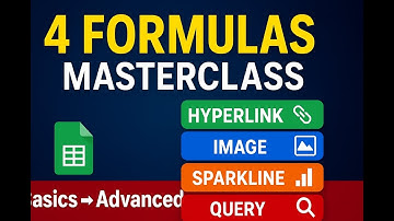 Google Sheets Day 26: HYPERLINK, IMAGE, SPARKLINE & QUERY Formula | Basics to Advanced Tutorial