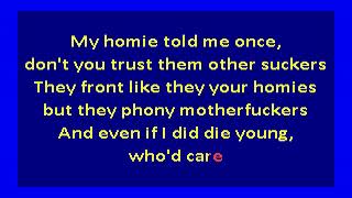 2Pac -  Death Around the Corner (karaoke)
