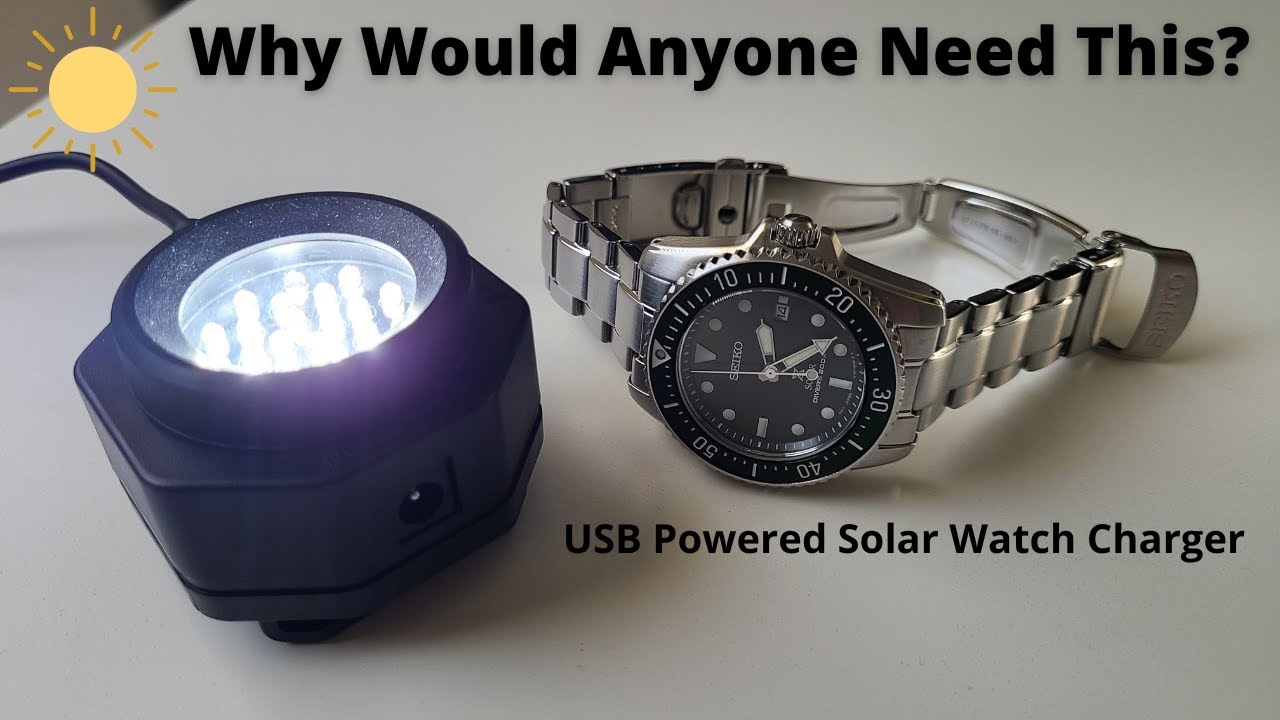 CoolFire USB Solar Watch Charger Overview - YouTube
