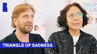 Triangle of Sadness interview with Ruben Östlund \& Dolly De Leon I Talking Film