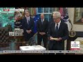 WATCH: Tim Cook Presents President Trump a Trophy to Celebrate the New Deal with Apple - 8/6/25