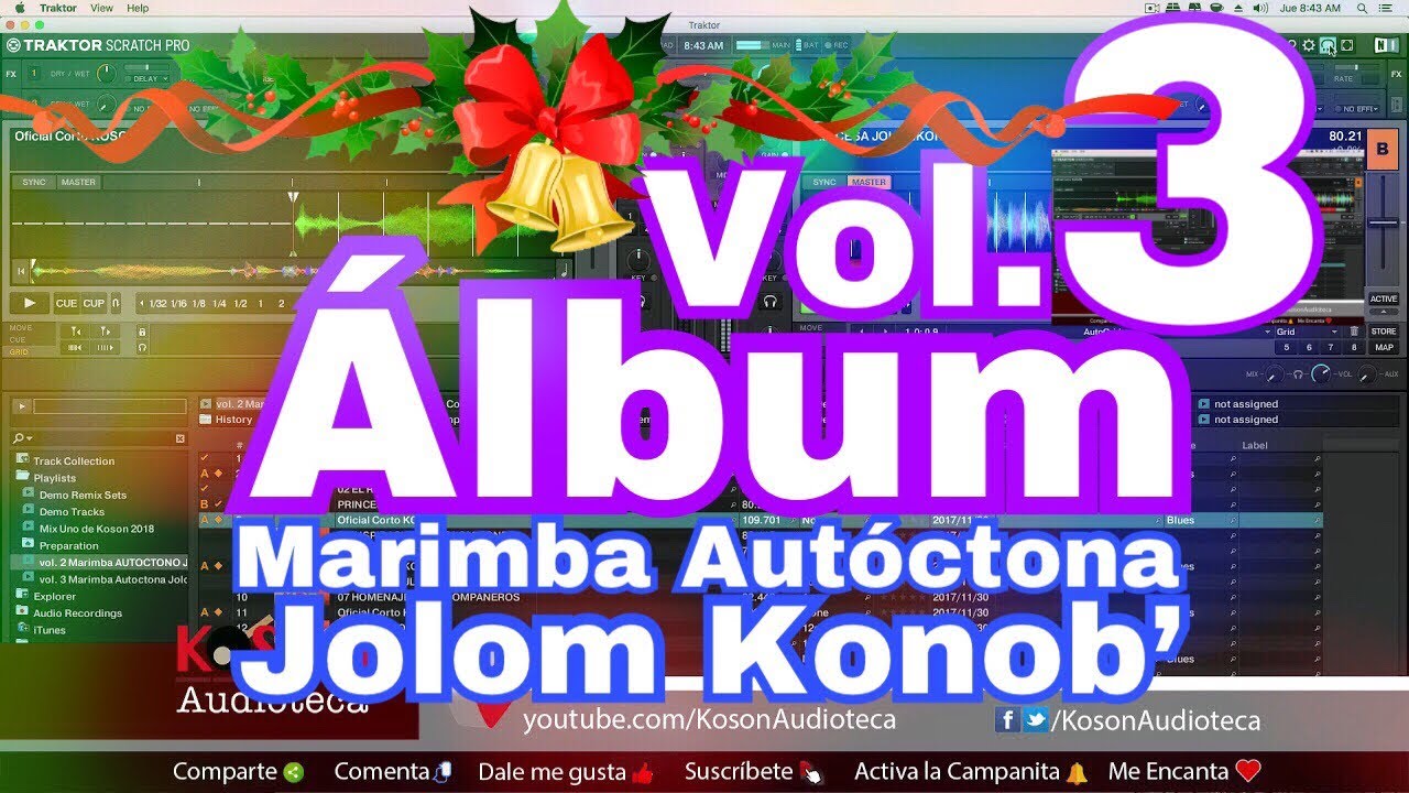 Marimba Autóctona Jolom Konob' Vol. 3 ÁLBUM por Koson Audioteca YouTube