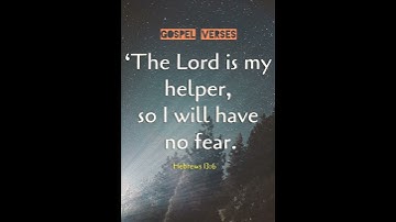 Thumbnail of Gospel Verses Hebrews 13:6