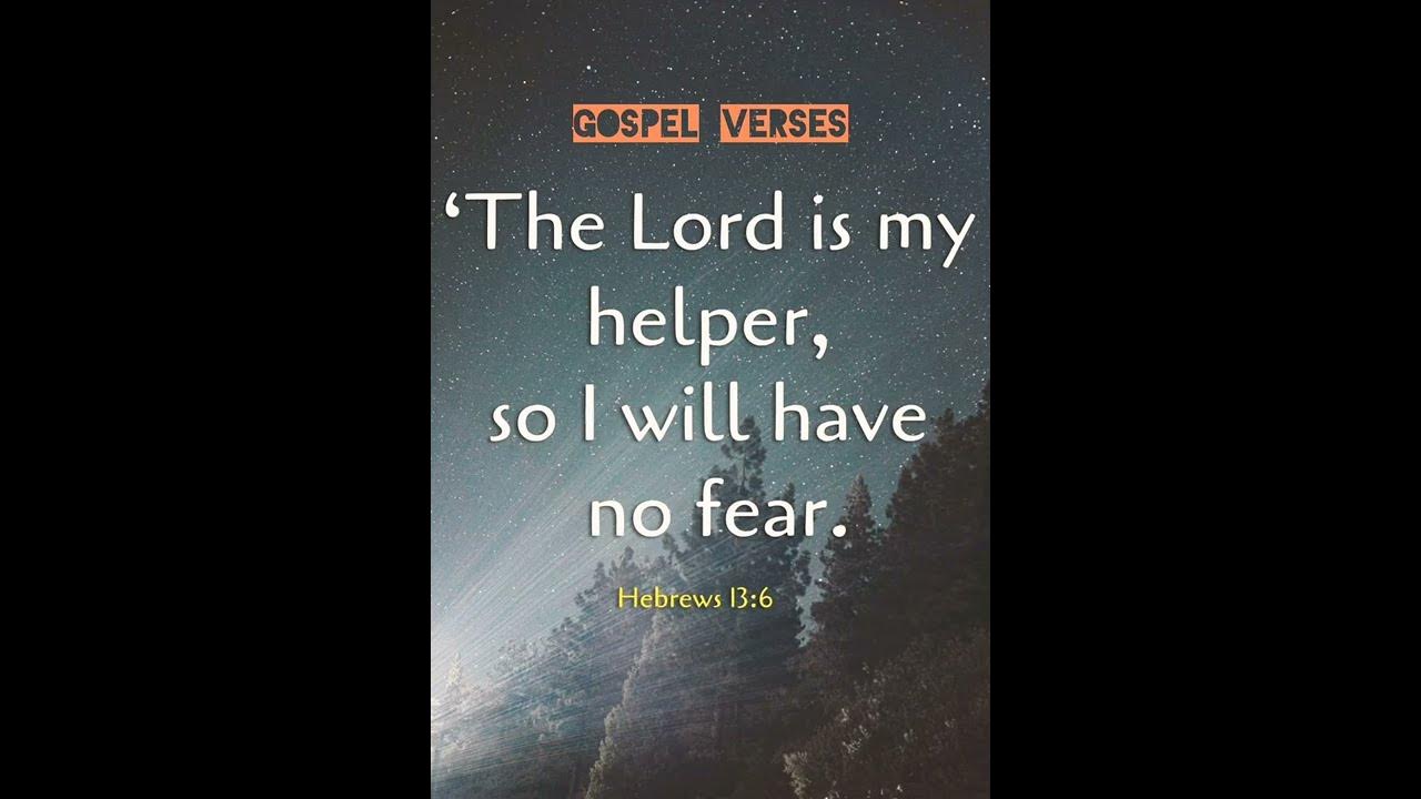 Gospel Verses Hebrews 13:6