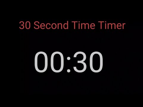30 Second Countdown Time / Timer & Alarm /Music for kids