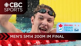 Nicholas Bennett sets world record in men's SM14 200m IM at Canadian swimming trials | CBC Sports