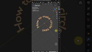 How to make circular text in Blender #blender #3d