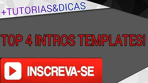 TOP 5 INTROS TEMPLATES  ( SEM NOME ) FREE DOWNLOADS !!