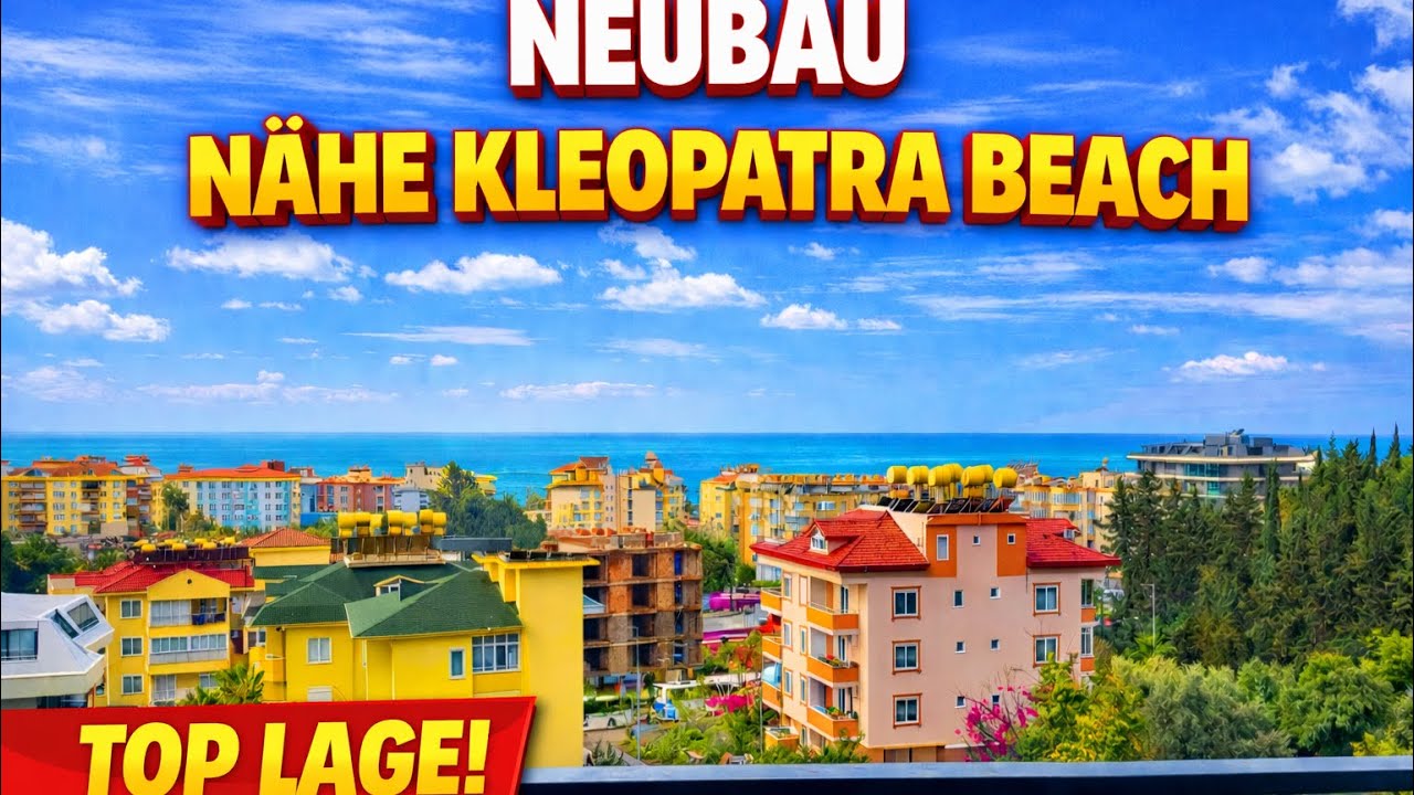 Top Lage Alanya: Wohnung nahe Cleopatra Beach – Ideal für türkische Staatsbürgerschaft