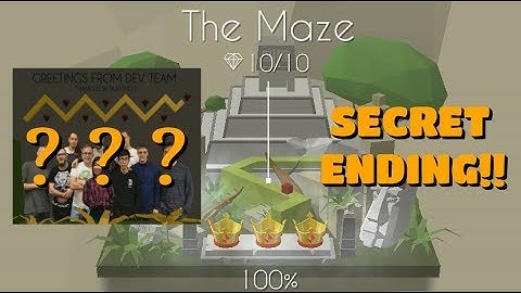 Dancing Line - The Maze | SECRET ENDING!! | 100% All Gems (Widescreen)