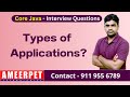 Java Interview Questions | Types of Applications? | Ameerpet Technologies