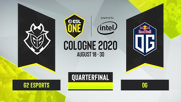 CS:GO - G2 Esports vs. OG [Nuke] Map 1 - ESL One Cologne 2020 - Quarterfinal - EU