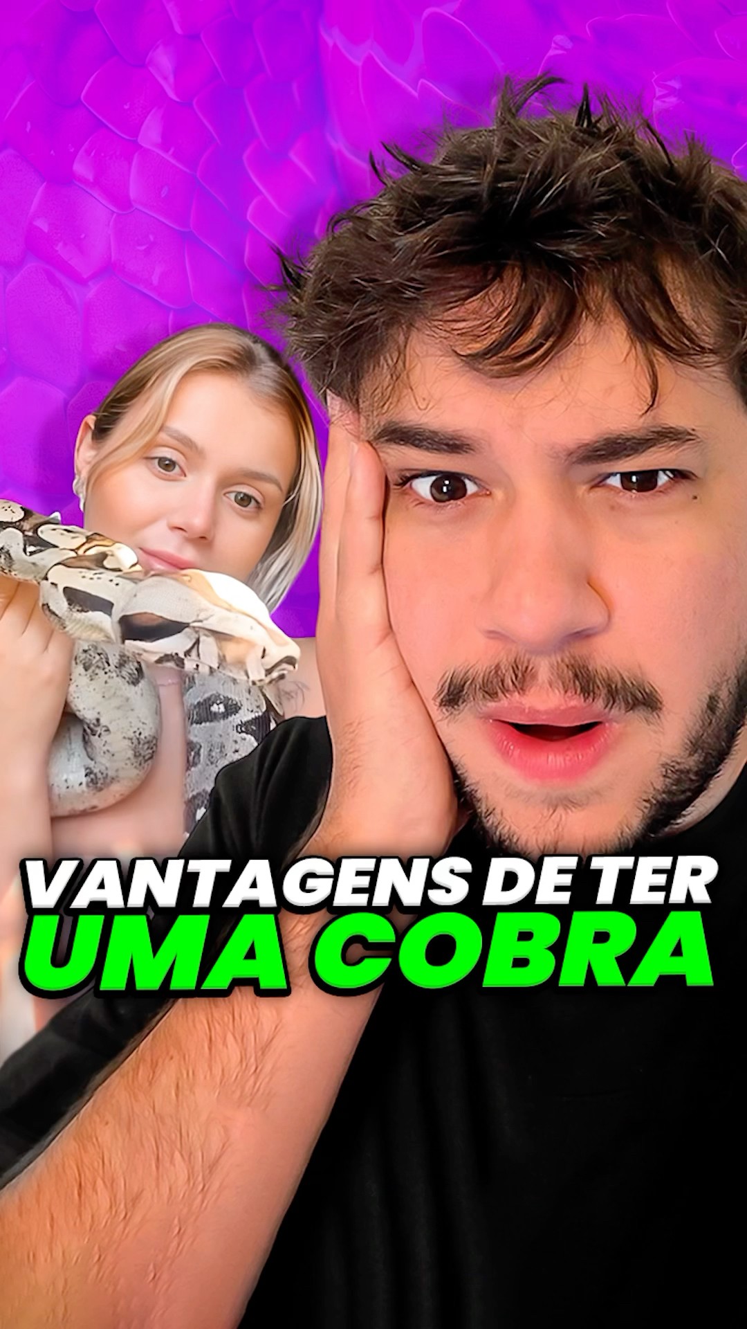 vantagens de ter uma cobra... #livedobrino #humor #MundinhoBrino