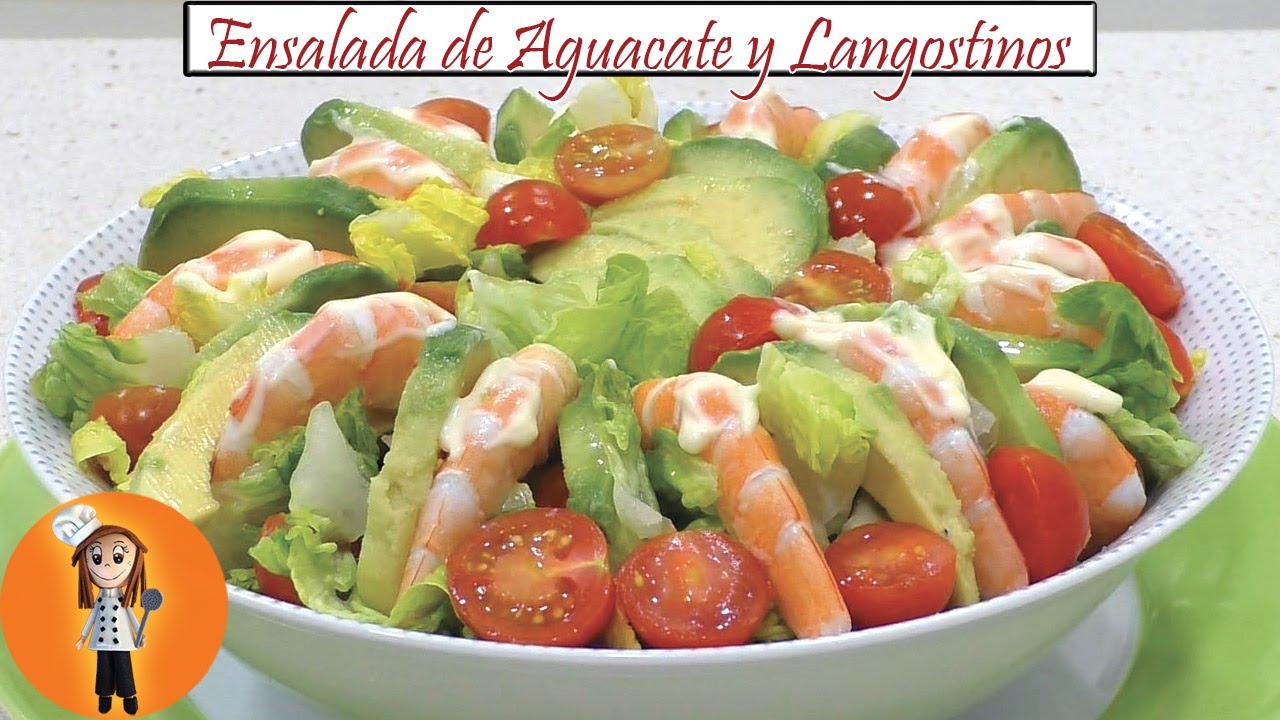 Ensalada de Aguacate y Langostinos | Receta de Cocina en Familia