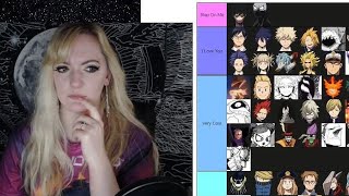 Ranking the BNHA Characters in Tiermaker