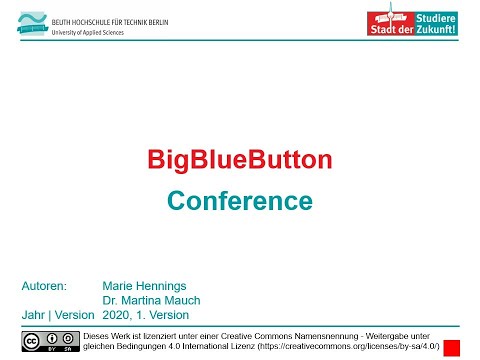 BigBlueButton: Konferenzerstellung über conference.beuth-hochschule.de