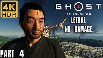 Ghost of Tsushima Walkthrough | Part 4 | Lethal No Damage | Act 1: The Broken Blacksmith