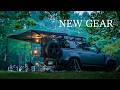 【サイドオーニング】iKAMPER x ディフェンダー x カブトムシキャンプ, Cozy camp ｜Land rover DEFENDER, Relaxing, ASMR, 4K