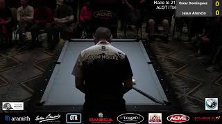 Oscar Dominguez vs Jesus Atencio - 10 Ball - Race to 21