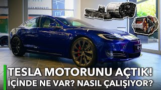 Tesla Motorunu Açtık! | İçinde Ne Var? | Nasıl Çalışıyor?