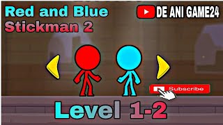 Game Play Red and Blue Stickman 2 - Level 1/2 screenshot 3