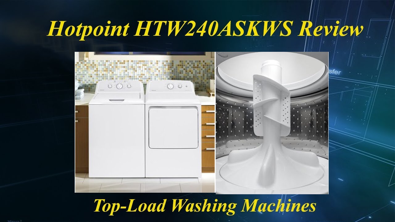 Top Load Washing Machines Hotpoint HTW240ASKWS review - YouTube