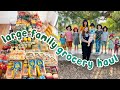 Large family grocery haul  mom of 10 w twins  triplets