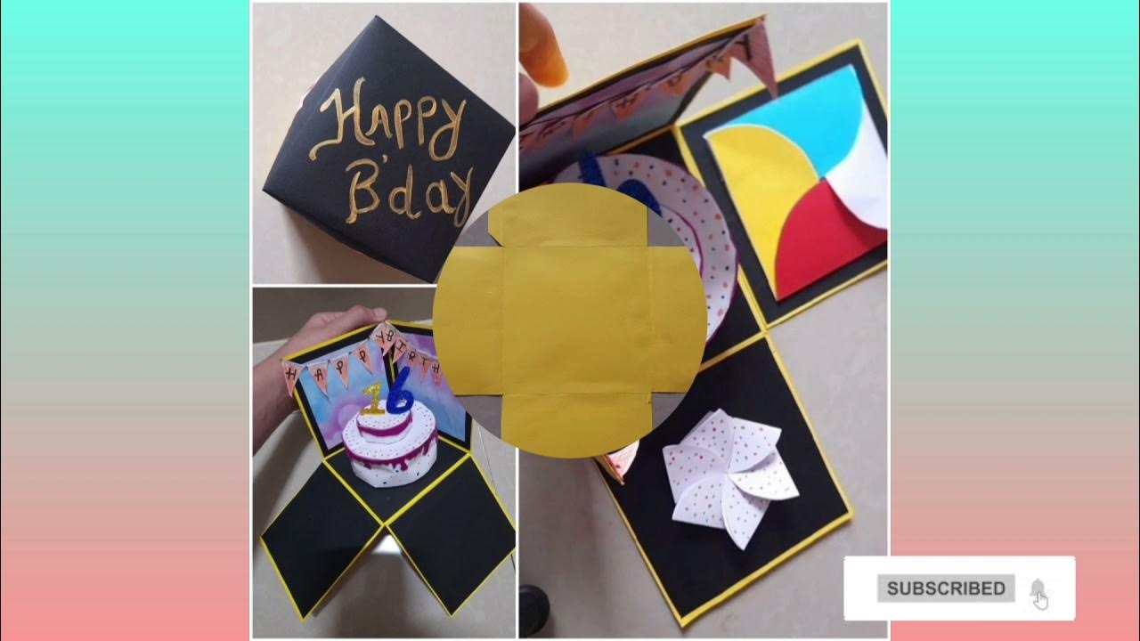 How to Make DIY EXPLOSION GIFT BOX Explosion Gift Box for birthday