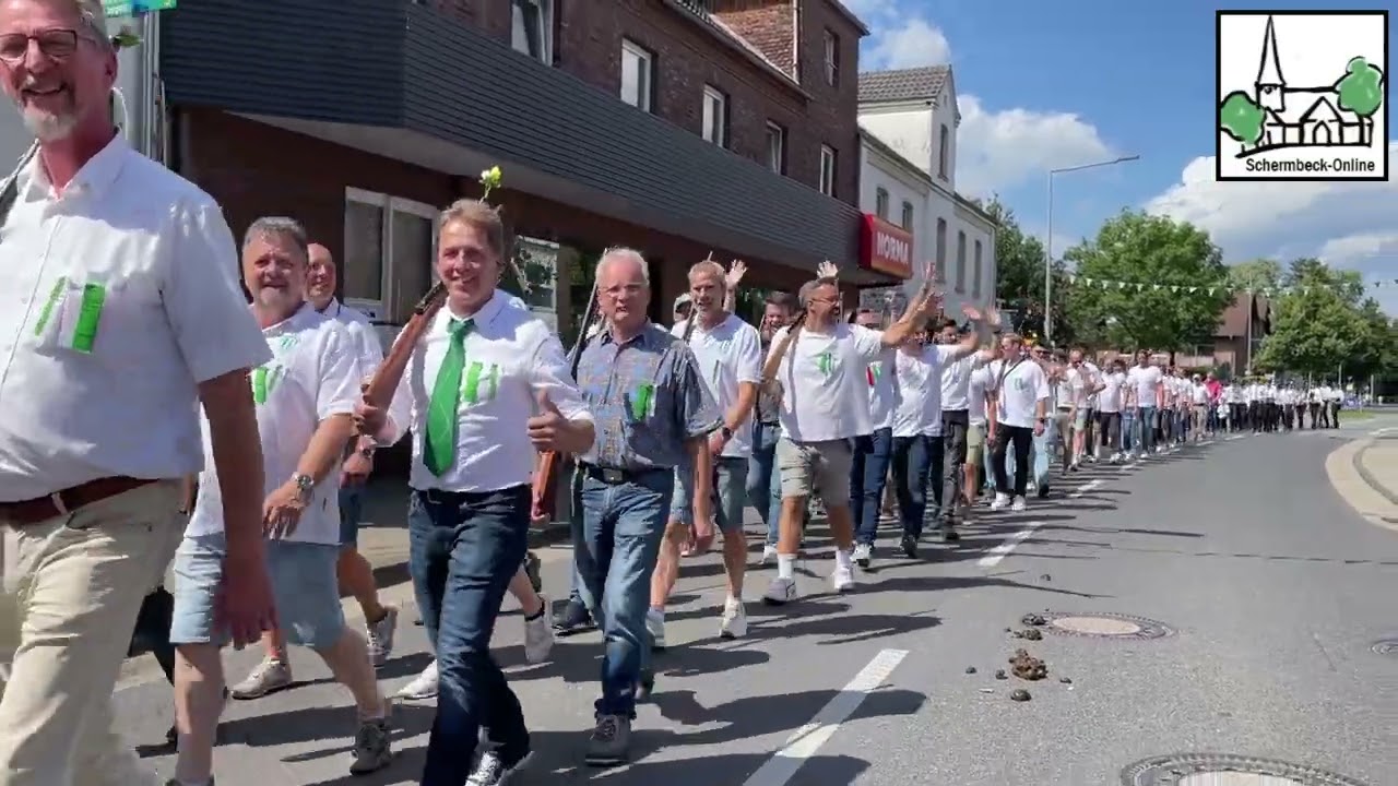 Kilianschützenfest Schermbeck 2024 - Impression vom Festumzug am Sonntag