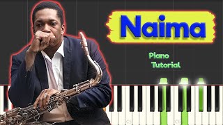 John Coltrane - Naima - Jazz Piano Tutorial (~Sheets in description~)