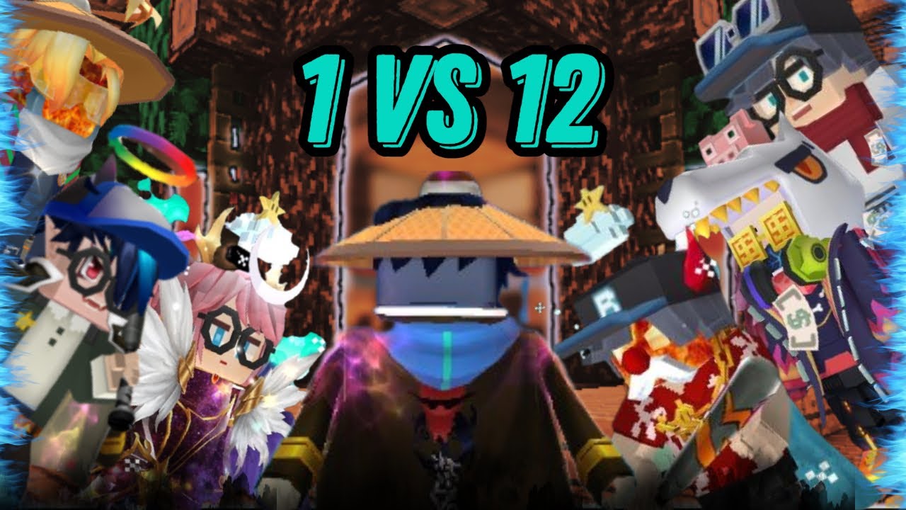 1 PC Player Vs 12 Legends 😈|| BLOCKMANGO
