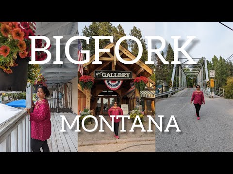 BIGFORK Walking tour, Montana, USA.