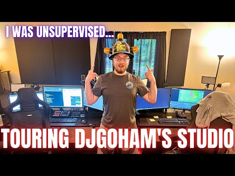 I TOURED DJGOHAM'S STUDIO!! - (I Was Left Unsupervised...)